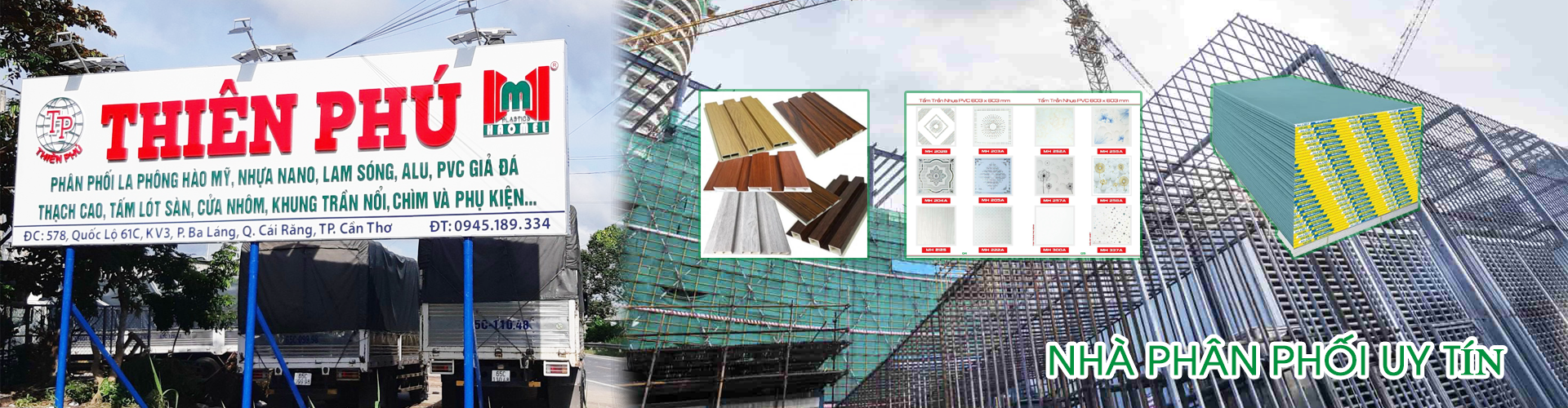 nhà phân phối trần nhựa Thiên Phú