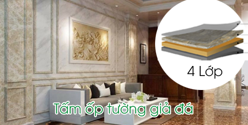 Tấm nhựa pvc giả đá